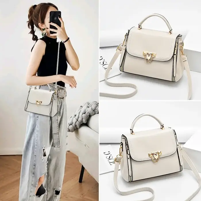 Sac à main chic et tendance pour femme 2025 – Sac bandoulière petit format carré