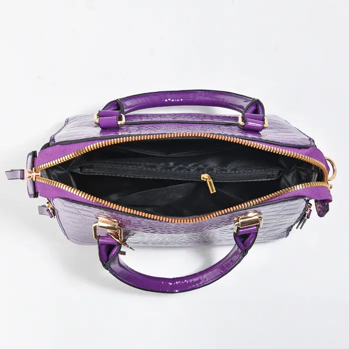 Luxueux sac à main fourre-tout en relief crocodile – Sac