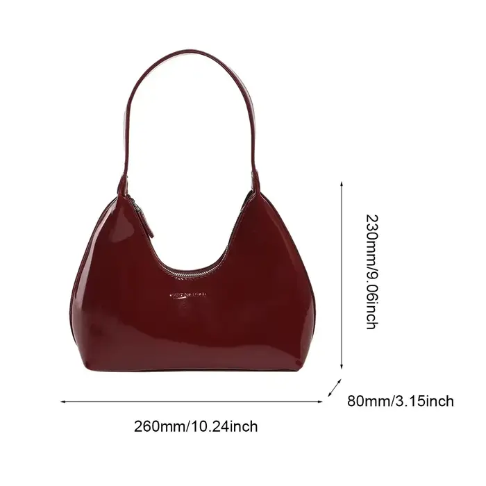 Sac à bandoulière bordeaux pour femmes