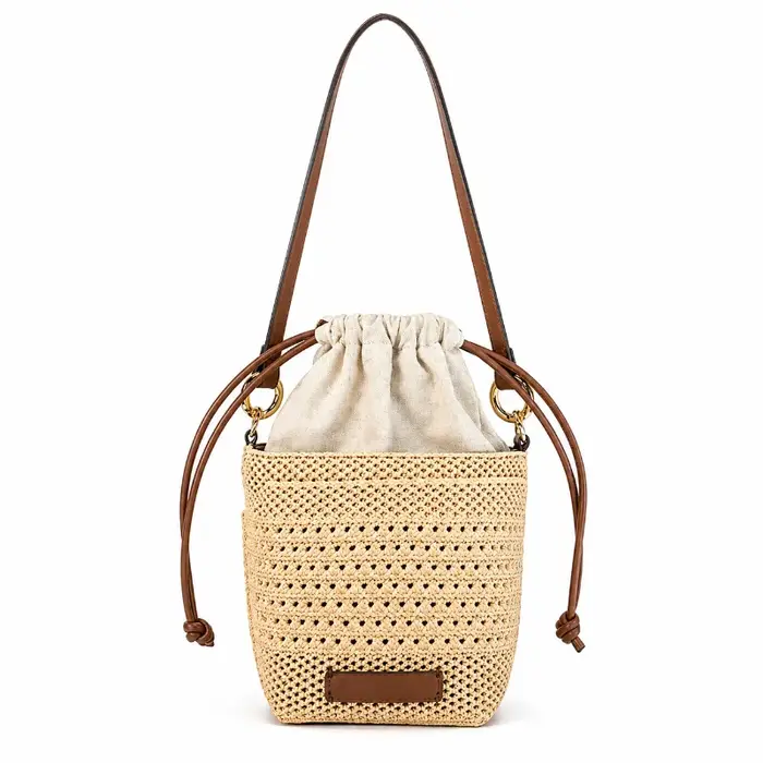 Sac à bandoulière Boston en cuir texturé litchi pour femme