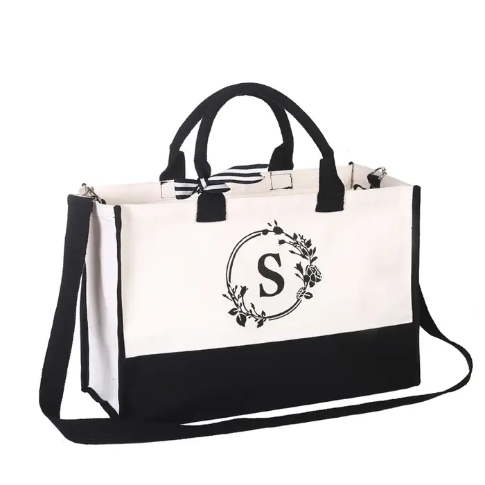Sac fourre-tout personnalisé pour femmes – Sac à main avec logo personnalisé/texte avec bretelles