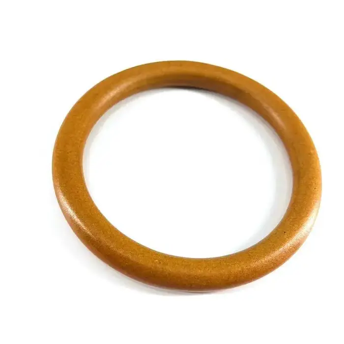Poignée ronde en bois pour sac à main en bois massif, bricolage de remplacement, bagages, accessoires artisanaux, fabrication de cintre de sac, livraison directe