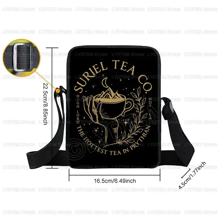 Velaris City of Starlight ACOTAR imprimer sac à bandoulière la cour de nuit femmes sac à main Suriel thé Co sacoche sacs de messager cadeau