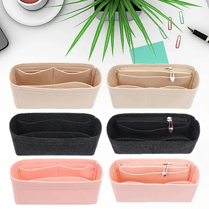 Organisateur rangement en feutre, insert pour à main, rangement poche pratique