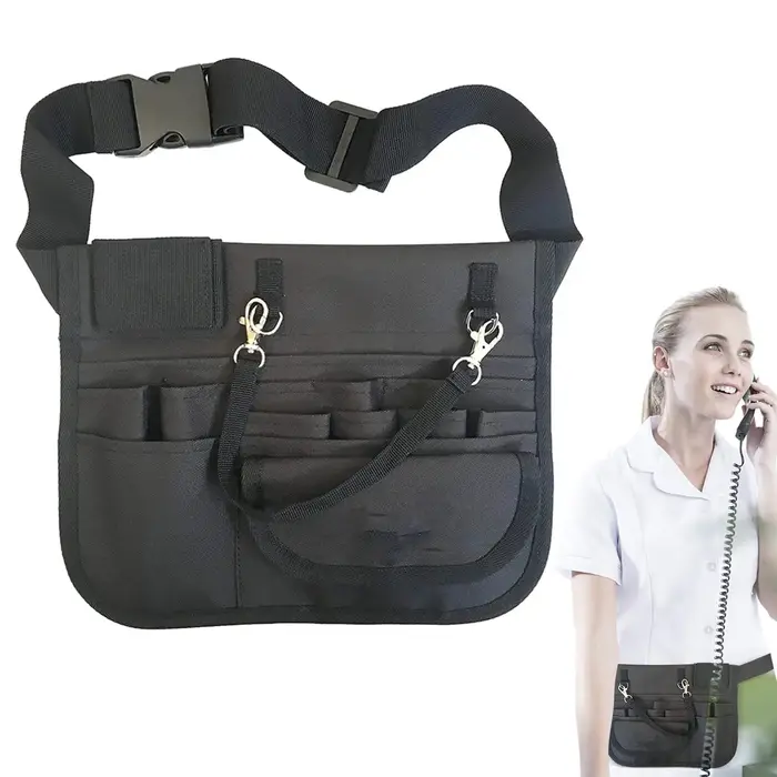 Sac banane infirmier multi-poches avec sangle ajustable – Organisateur de ceinture portable pour infirmières