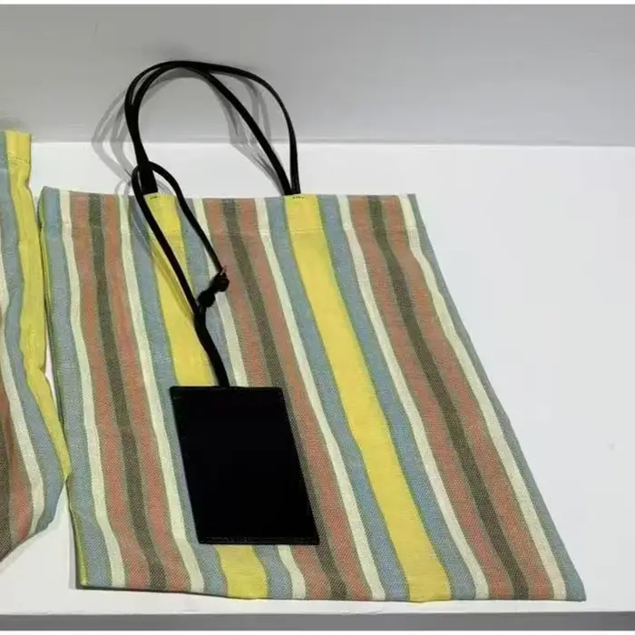 Sac fourre-tout rayé arc-en-ciel Y2K