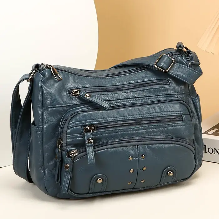 Sac à main en cuir véritable pour femmes