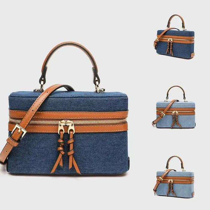 Sac à main rétro tissé à la main pour femme
