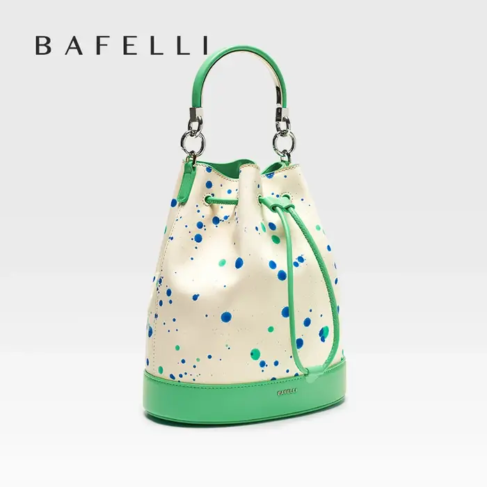 BAFELLI 2025 nouveau sac à main pour femmes marque de luxe printemps soldat design Style chaîne en cuir seau sacs