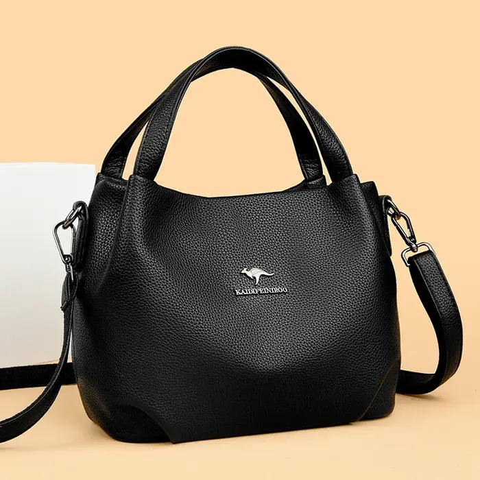 Sacs à Main en cuir PU souple véritable pour femmes