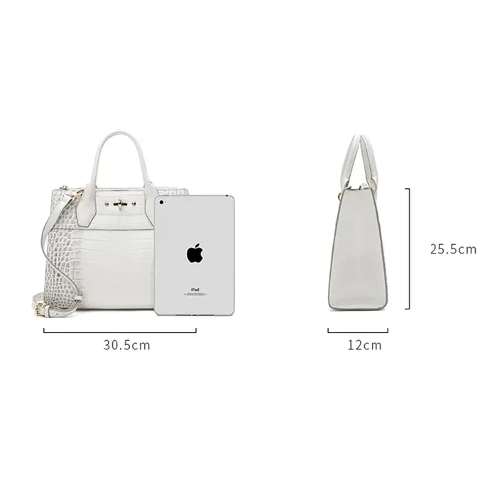 Sac à main de luxe en cuir véritable pour femme