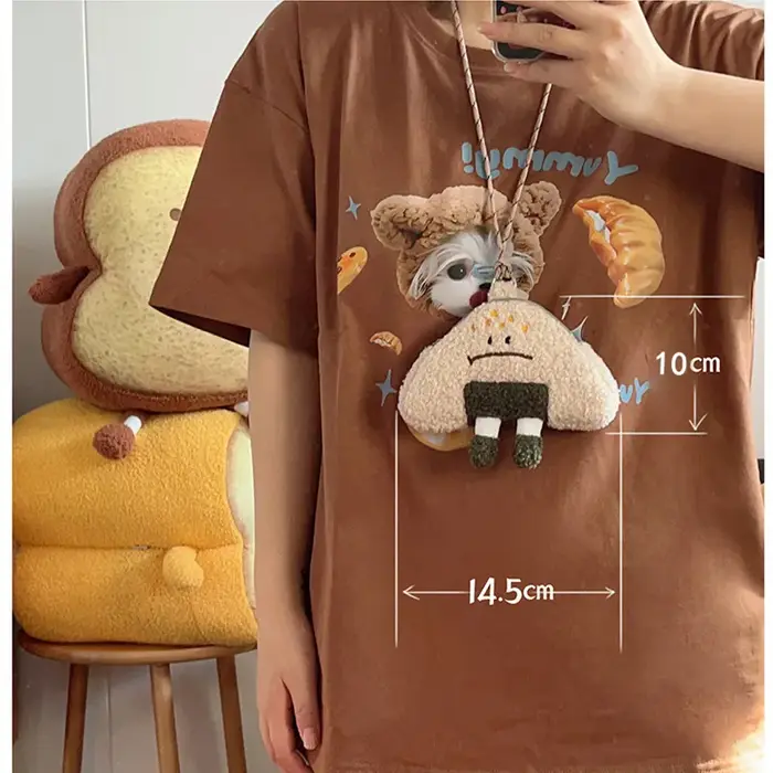 Sac japonais Kawaii 2023 nouvelles femmes dessin animé boule de riz en peluche sacs à bandoulière