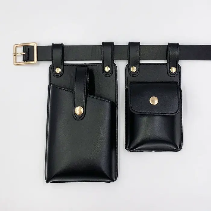 Sac de ceinture 2 pièces pour femmes, sacs de taille tactiques de luxe de styliste, sac banane à rab