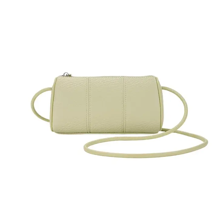 Sac à bandoulière Boston en cuir texturé litchi pour femme