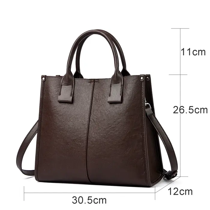 Sac à bandoulière en cuir véritable pour femmes