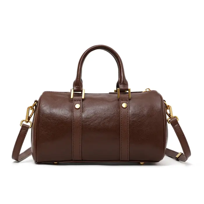 Sac à main en cuir véritable pour femme avec bandoulière