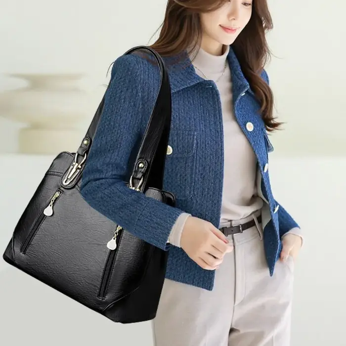Véritable marque écorce modèle en cuir fourre-tout décontracté A4 grands sacs à main de luxe femmes