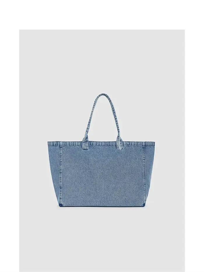 Sac fourre-tout en toile denim pour femme