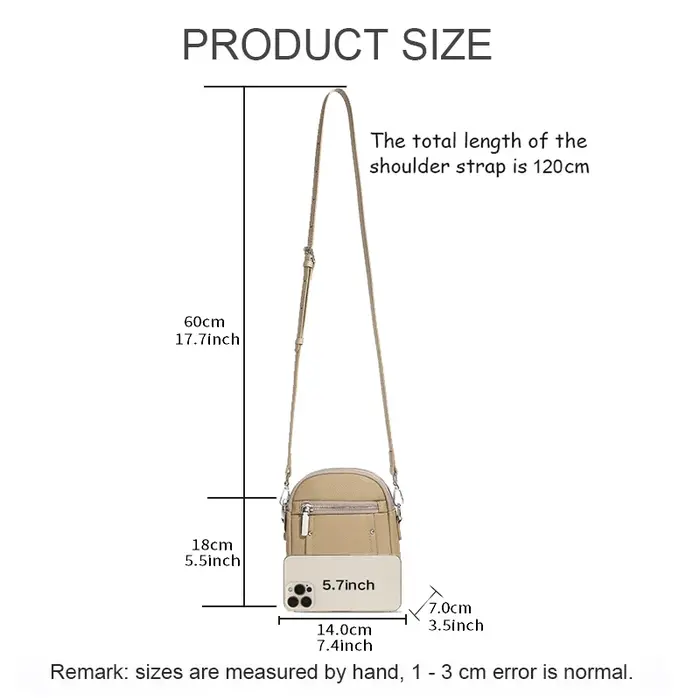 2025 nouvelles dames mode polyvalent Mini sac Mobile filles en cuir véritable porte-monnaie femmes d