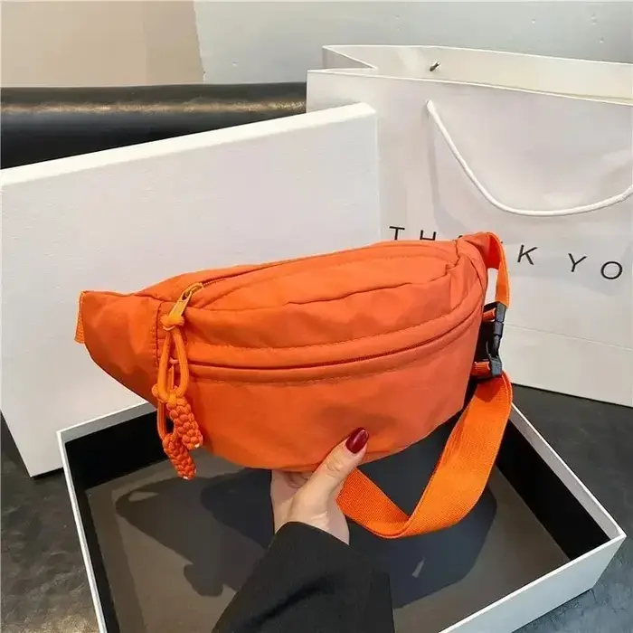 Sac de poitrine demi-lune pour femmes, nouveau sac bandoulière en tissu Oxford de grande capacité, s