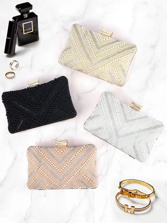 Sac à Main de Luxe Élégant en Perles pour Femme