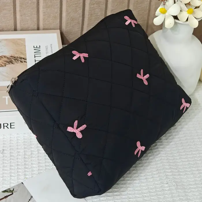 Trousse de maquillage Portable noire