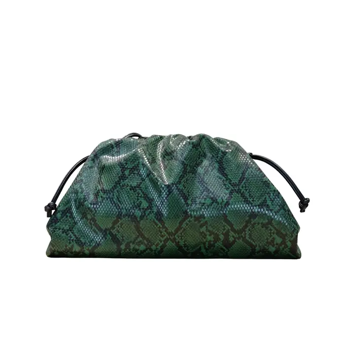 Sacs à main en forme de serpent plissé pour femmes Pochette Sac