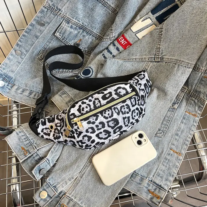 Sac de taille imprimé léopard pour femmes