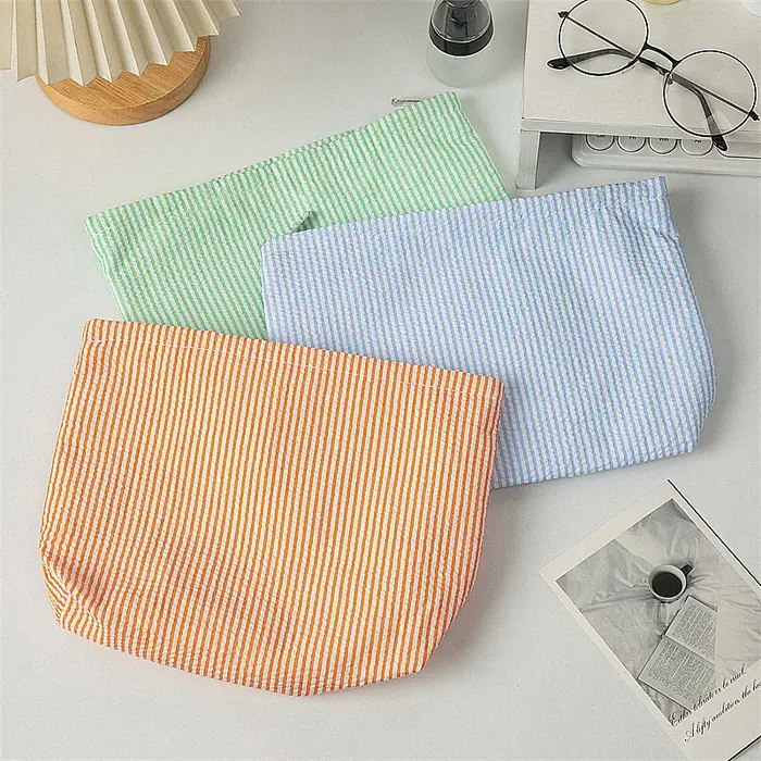 Trousse de Maquillage en Gaze Bulle pour Femme