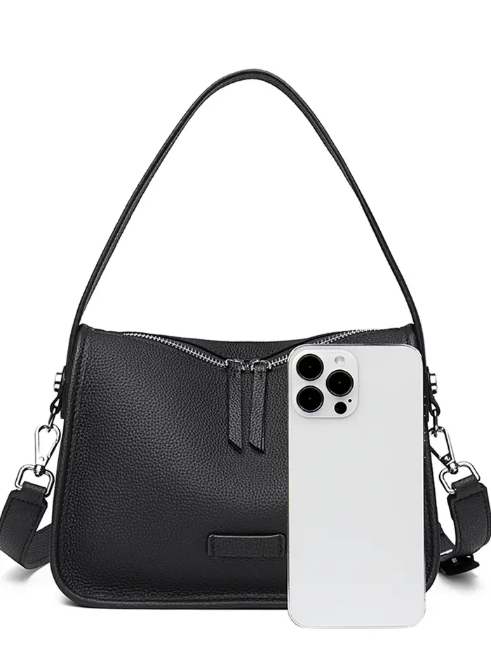 Sac à main de luxe imprimé en cuir souple tendance pour femme