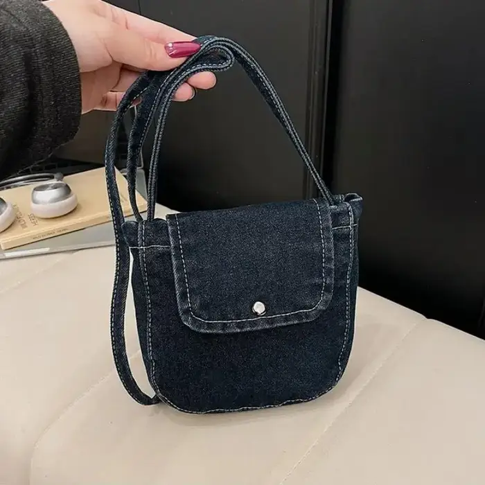 Sac à bandoulière en jean pour femme, sac à main élégant au design vintage pour tous les jours, écol