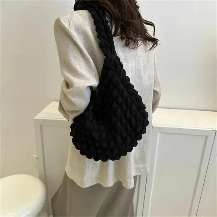 Sac à bandoulière avec Design plissé