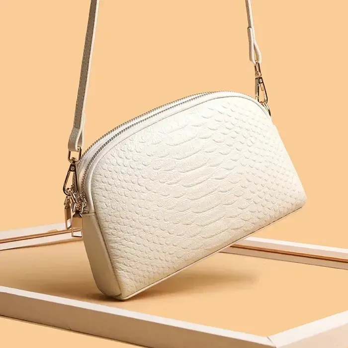 Mode 100% Sac à bandoulière en cuir véritable Simple femmes Sac à main de créateur de haute qualité