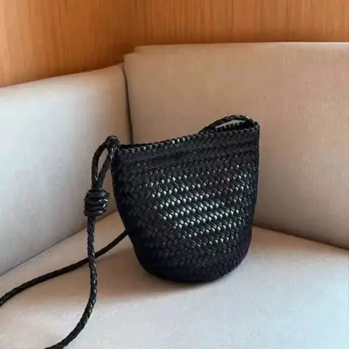 Sac à bandoulière pour femme coréen tissé à la main