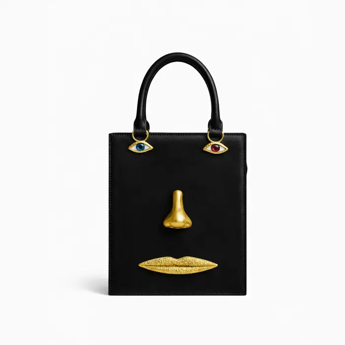 Sac à main pour femme en cuir noir de haute qualité