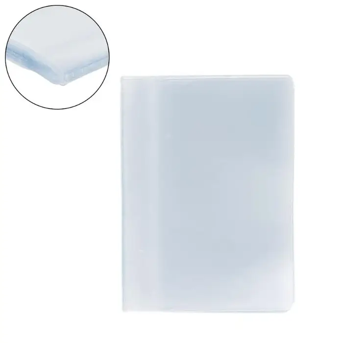 Q1QA – pochette transparente en plastique PVC pour carte de crédit