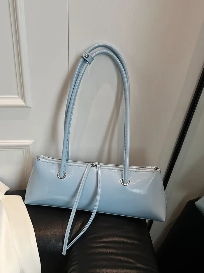 Sac à bandoulière rouge pour femmes, Version coréenne, sacs sous les bras simples et solides en cuir PU, sacs à main élégants pour rencontres, nouvelle collection 2025