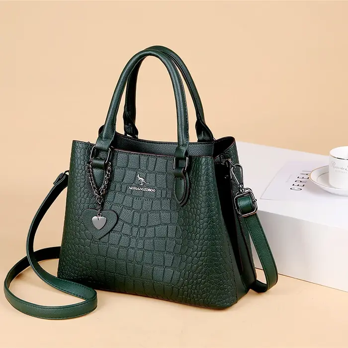 Sac à bandoulière alligator pour femme