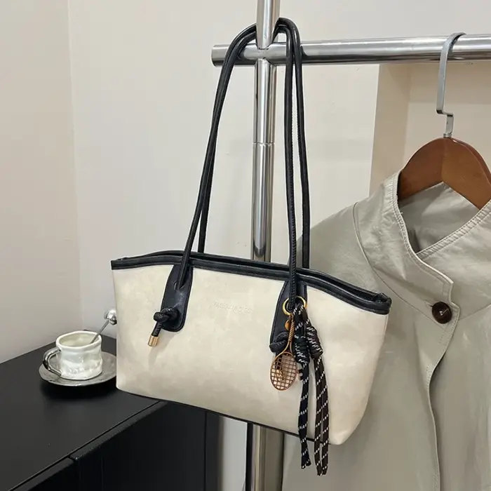 Sac à bandoulière en cuir PU pour femmes Y2K, sac à main Simple à la mode pour filles, sac à bandoul