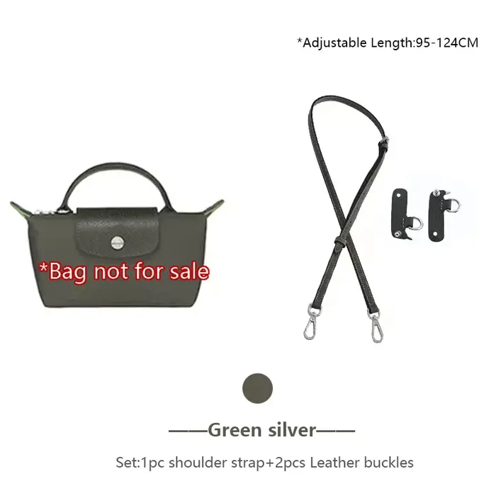 Sangle de sac à bandoulière en cuir pour Longchamp Mini