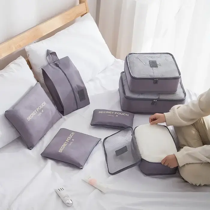 Organisateur de voyage sacs de rangement valises de voyage portables organisateur sac de voyage pour femmes organisateur de bagages vêtements chaussures sac