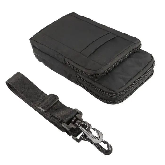 Ceinture de taille pochette pour téléphone extérieur bandoulière trois couches support