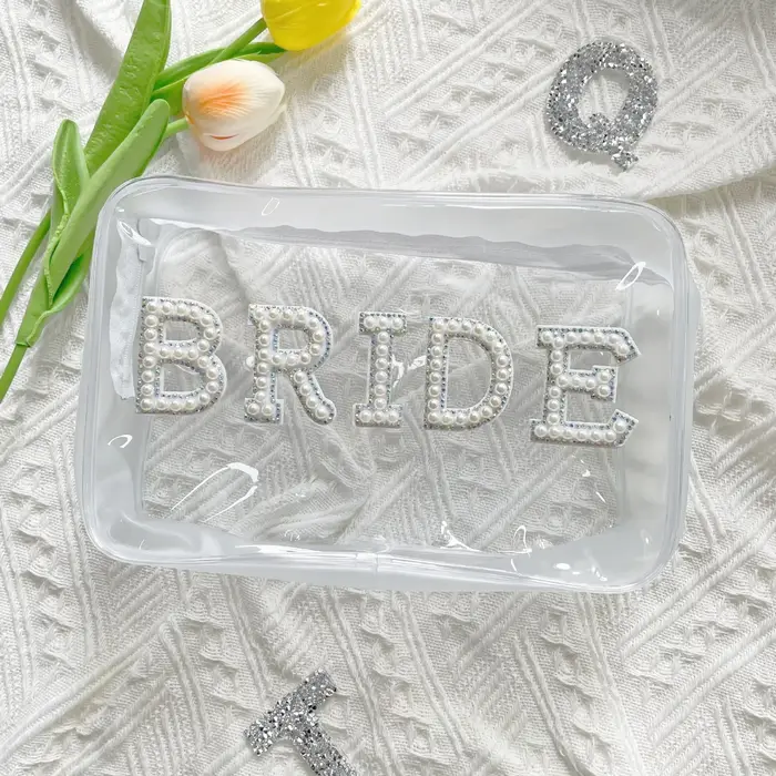 Sac de maquillage de mariée, sac de rangement de cosmétiques de maquillage de mariage, sac de rangem