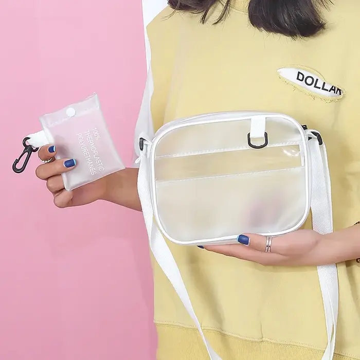 Sac bandoulière transparent pour femme