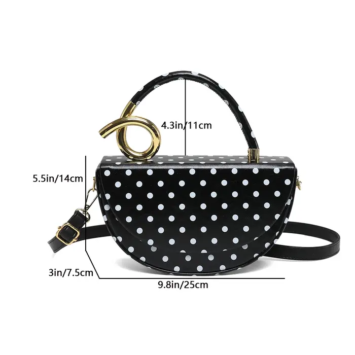 Sac bandoulière de créateur petit format avec poignée courte