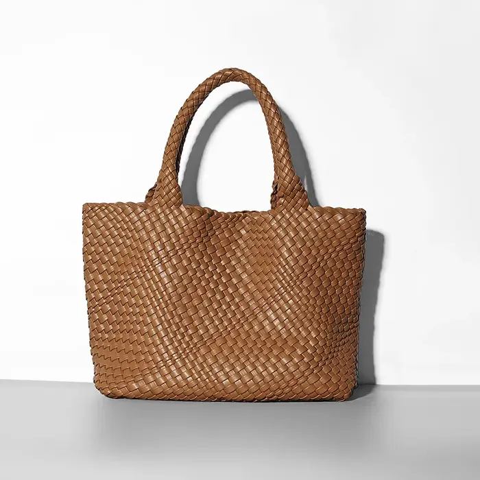 Sacs à main de styliste en tricot pour femmes, sac à bandoulière simple de grande capacité en cuir P