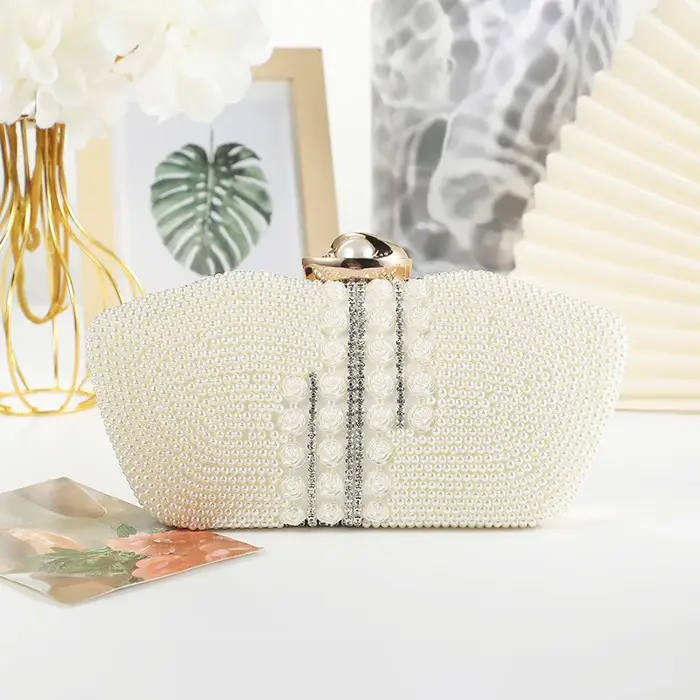 Pochette élégante et minimaliste de luxe pour femme avec bandoulière convertible