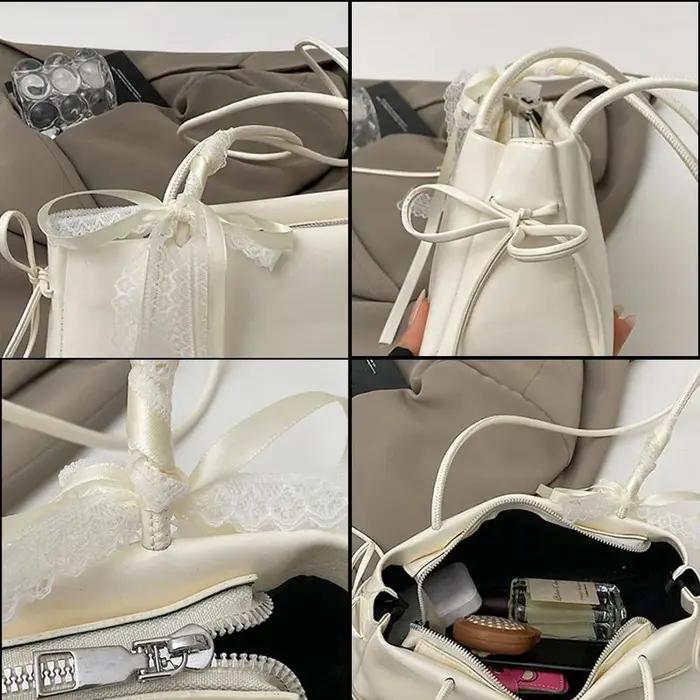 Y2K – sac à main avec nœud en dentelle