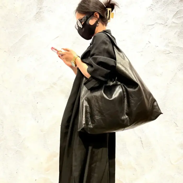 Sac à bandoulière en cuir véritable pour femme