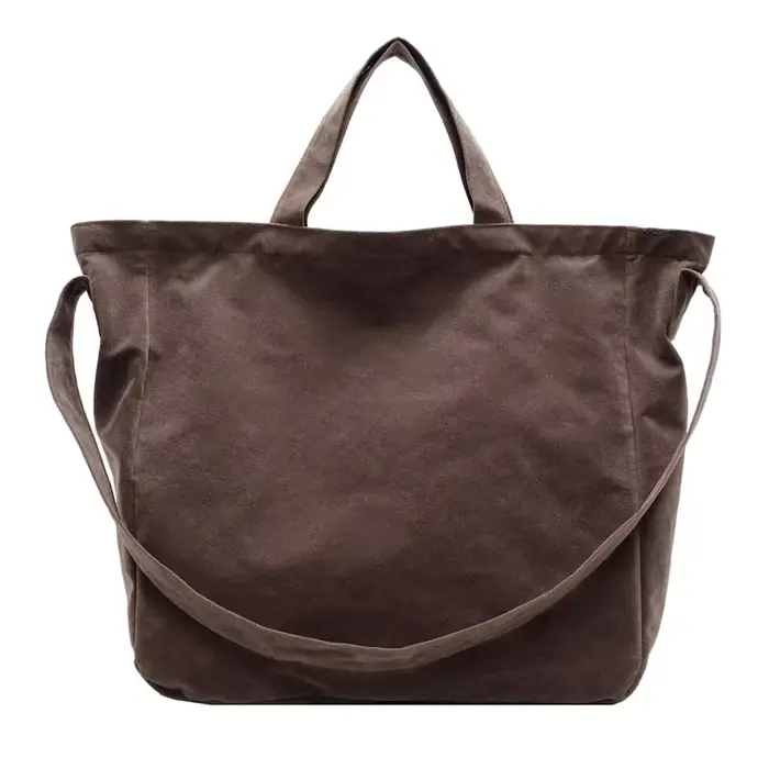 Sac à Main en Velours de Grande Capacité